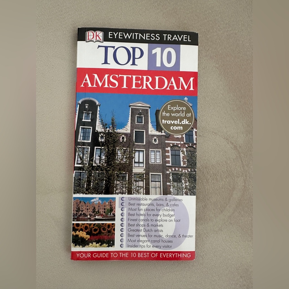 DK Eyewitness Travel Top 10 Amsterdam Guidebook